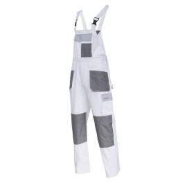 salopeta lucru mediu-groasa bumbac / alb - s/48