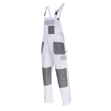 Salopeta lucru mediu-groasa bumbac / alb - s/48