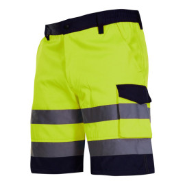 pantalon reflectorizant scurt / verde - xl