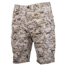 pantalon slim-fit scurt tip camuflaj / bej - m