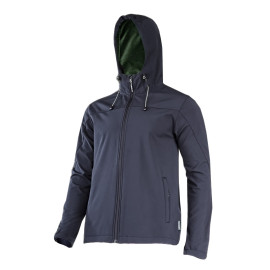 jacheta elastica cu gluga / negru - s