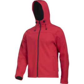 jacheta elastica cu gluga / rosu - s