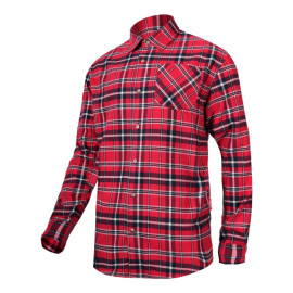 camasa flanel cu carouri groasa / rosu - s/h-164