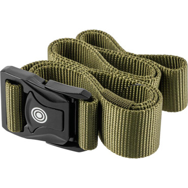 Curea poliester cu catarama metal rapida 130cm / kaki