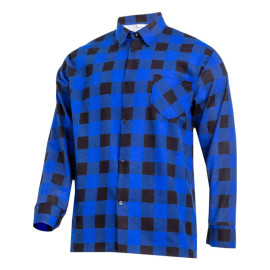 camasa flanel cu carouri / albastru - 3xl/h-194
