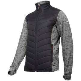 jacheta cu imprimeu si matlasare / gri-negru - 2xl