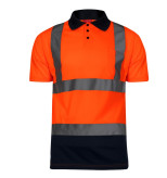 Tricou reflectorizant polo / portocaliu - 2xl