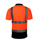 Tricou reflectorizant polo / portocaliu - 3xl