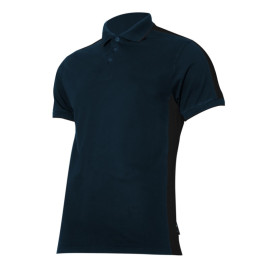 tricou bumbac polo multicolor / albastru-negru - 2xl