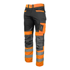 pantalon reflectorizant slim-fit / portocaliu - 2xl