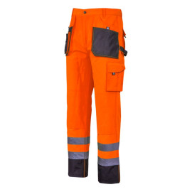 pantalon reflectorizant intarit / portocaliu - 2xl