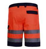 Pantalon reflectorizant scurt / portocaliu - l