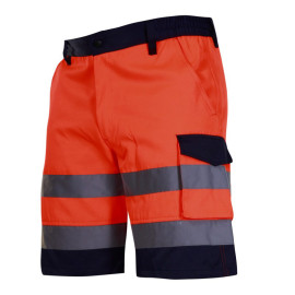 pantalon reflectorizant scurt / portocaliu - l