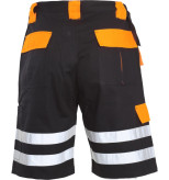 Pantalon scurt cu reflectorizant negru-portocaliu - 3xl