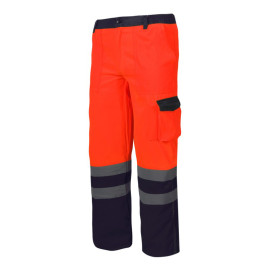 pantalon reflectorizant / portocaliu - l